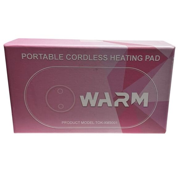 Portable Cordless Heating Pad Pink – USB Rechargeable, 3 Heat Settings Bilitok - Picture 7 of 9